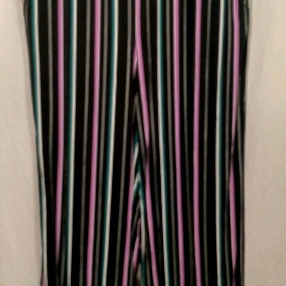 Torrid Size 1 Plus 1X Jumper Sleeveless Stretch Knit Tank Challis Stripe Pants - Picture 10 of 13